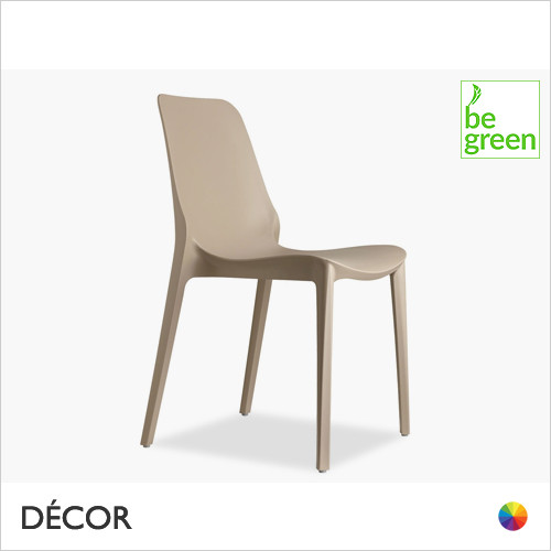 11A1 Ginevra Stackable Dining Chair, Recycled Technopolymer - In Designer Colours & Neutral Tones - Décor for Business