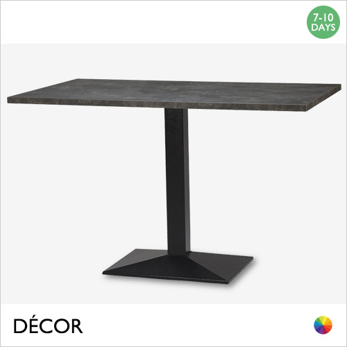 1 Mauro Black Rectangular Table Base - Add Rectangular Laminate Top in a Range of Designer Finishes - Décor for Business