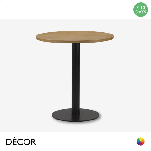 1 A A Mirco Black Round Table Base - Add a Round Laminate Top in a Range of Designer Finishes - Décor for Business