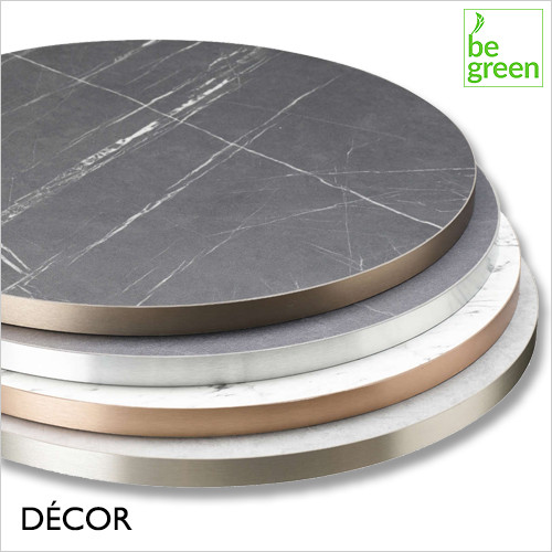 1 A A Compatto Made to Order Laminate Table Top, 25mm Thick - Available with Matching or Bronze, Copper, Gold & Silver Edging - Round, Square & Rectangular, For Indoor Use - Décor for Business