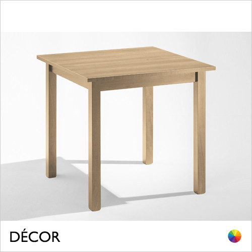 1 A 1 Dinova Dining Table with a Beech Stained Frame and a Beech Melamine Top - Square & Rectangular Sizes - Décor for Business