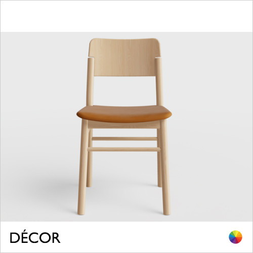 1 A  2 Décor Select - Pop Dining Chair in Natural or Stained Ash with an Upholstered Seat - In Designer Fabrics and Wood Finishes 1 A  2 Décor Select - Pop Dining Chair in Natural or Stained Ash with an Upholstered Seat - In Designer Fabrics and Wood Finishes