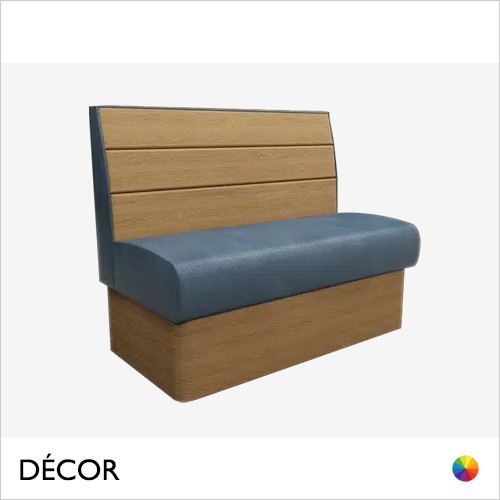 Décor Select - Battersea Booth & Banquette Seating Units with a Plank Wood Backrest - Décor for Business