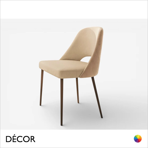 Icon Chairs - Olimpia Chair with Metal Legs and Frame - In Designer Fabrics & Eco Leathers - Décor for Business