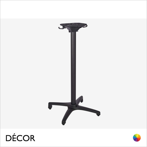 Décor Dinova - Ambra Flip-Top Stackable Poseur Table Base in Aluminium for Indoor and Outdoor Use - In Designer Neutral Tones - Décor for Business