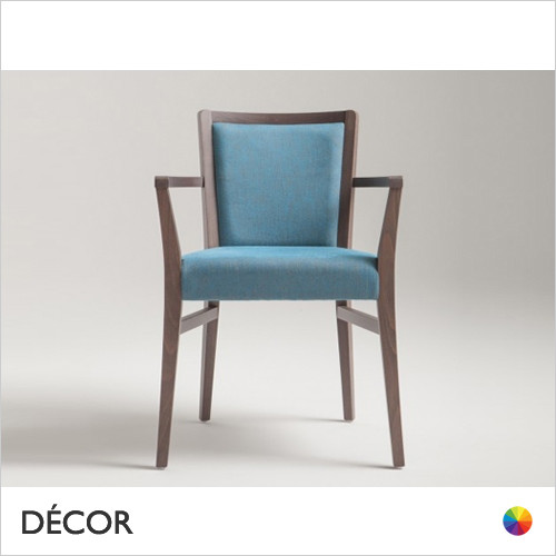 A1 Moma Dining Chair with Armrests in Designer Fabrics & Classic Eco Leathers - Made for You - Décor for Business