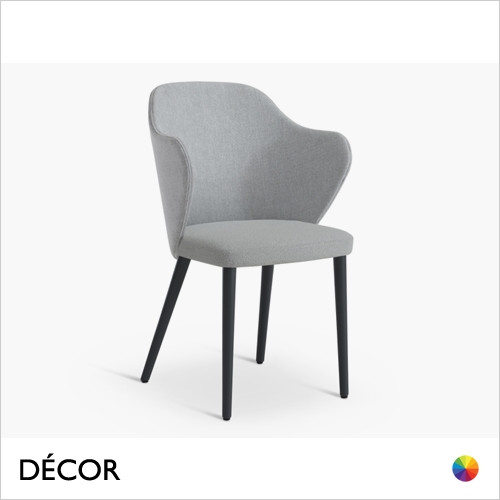 Page Dining Chair with a Round or Square Seat in Designer Fabrics & Classic Eco Leathers - Made for You - Décor for Business