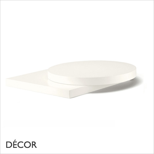 A2 A White Laminate Table Top, 30mm Thick - Square, Round & Rectangular - Décor for Business