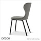 Sati Dining Chair with Metal Legs - In Designer Fabrics & Classic Eco Leathers - Made for You - Décor for Business