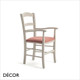 1 A  1 Palma Neo Classic -  Bistro Venezia Dining Chair with Armrests in Designer Fabrics & Classic Eco Leathers - Made for You - Décor for Business 1 A  1 Palma Neo Classic -  Bistro Venezia Dining Chair with Armrests in Designer Fabrics & Classic Eco Leathers - Made for You - Décor for Business