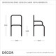 1 A  1 Palma Neo Classic -  Bistro Venezia Dining Chair with Armrests in Designer Fabrics & Classic Eco Leathers - Made for You - Décor for Business 1 A  1 Palma Neo Classic -  Bistro Venezia Dining Chair with Armrests in Designer Fabrics & Classic Eco Leathers - Made for You - Décor for Business