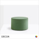 Pedrali - Wow Pouffe, Medium Round - In Designer Fabrics & Soft Eco Leather - Décor for Home & Business