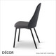 Anya Dining Chair with Metal Legs Anya Dining Chair with Metal Legs