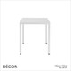 111 Summer Stackable Square or Rectangular Dining Table, 3 Sizes - In Designer Neutral Tones - Décor for Business
