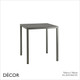 111 Summer Stackable Square or Rectangular Dining Table, 3 Sizes - In Designer Neutral Tones - Décor for Business