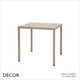 111 Summer Stackable Square or Rectangular Dining Table, 3 Sizes - In Designer Neutral Tones - Décor for Business