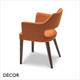 Origins 1971 - Emily Dining Chair with Armrests in Designer Fabrics & Eco Leathers - Made for You - Décor for Business