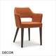 Origins 1971 - Emily Dining Chair with Armrests in Designer Fabrics & Eco Leathers - Made for You - Décor for Business
