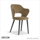 Quinn Chair with a Round or Square Seat in Designer Fabrics & Classic Eco Leathers - Made for You - Décor for Business