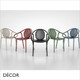 1 C Pedrali - Remind Stackable Dining Chair with Armrests, Polypropylene - In Designer Colours & Neutral Tones - Décor for Business