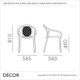 1 C Pedrali - Remind Stackable Dining Chair with Armrests, Polypropylene - In Designer Colours & Neutral Tones - Décor for Business