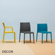 Pedrali - Volt High Back Stackable Dining Chair, Polypropylene - In Designer Colours & Neutral Tones - Décor for Business