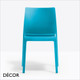 Pedrali - Volt High Back Stackable Dining Chair, Polypropylene - In Designer Colours & Neutral Tones - Décor for Business