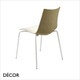 11A1 Zebra Bicolour Stackable Dining Chair with Coated Legs - In Designer Colours - Décor for Business