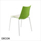 11A1 Zebra Bicolour Stackable Dining Chair with Coated Legs - In Designer Colours - Décor for Business