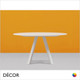 1A1 Pedrali - Arki Round Dining Table with a Powder-Coated Frame and a 20mm Laminate Top, 4 Sizes - In Designer Neutral Tones - Décor for Business 1A1 Pedrali - Arki Round Dining Table with a Powder-Coated Frame and a 20mm Laminate Top, 4 Sizes - In Designer Neutral Tones - Décor for Business