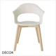 1 A 1 Lady B Natural Canteen Dining Chair with Solid Beech Legs - In Designer Colours & Neutral Tones - Décor for Business