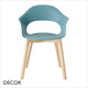 1 A 1 Lady B Natural Canteen Dining Chair with Solid Beech Legs - In Designer Colours & Neutral Tones - Décor for Business