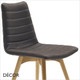 Midj - Cover Dining Chair in Designer Fabrics & Eco Leathers with Tapered Wooden Legs - Décor for Designers
