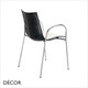 1A1 Zebra Bicolour Stackable Dining Chair with Armrests - In Designer Colours - Décor for Business