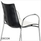1A1 Zebra Bicolour Stackable Dining Chair with Armrests - In Designer Colours - Décor for Business