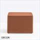 Pedrali - Wow Pouffe, Square Large - In Designer Fabrics & Soft Eco Leather - Décor for Home & Business