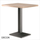 1A1 Quadra Square Table Base - With Square 30mm Thick Laminate Tops in a Range of Sizes & Finishes - Décor for Business