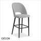 1A1 Hope Bar Stool with Tapered Wooden Legs in Designer Fabrics & Eco Leathers, Bar & Counter Heights - Made for You - Décor for Home