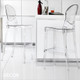 Igloo Stackable Bar Stool, Counter Height - In Designer Neutral Tones - Décor for Business