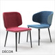 111 Midj - Wrap Dining Chair Featuring Tapered Metal Legs - In Designer Fabrics & Eco Leathers - Décor for Designers