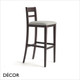 1 A  2 Palma - Bistro Corinne Bar Stool with Tapered Wooden Legs in Designer Fabrics & Eco Leathers, Bar & Counter Heights - Made for You - Décor for Home & Business