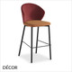 Origins 1971 - Meggie Bar Stool in Designer Fabrics & Eco Leathers with Metal Legs - Made for You - Décor for Business