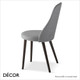 Anya Dining Chair with a Round or Square Seat in Designer Fabrics & Classic Eco Leathers - Made for You - Décor for Home