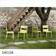 1 A Sai Stackable Outdoor Dining Chair, Technopolymer - In Designer Colours & Neutral Tones - Décor for Business