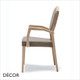 Blason Stackable Dining Chair with Armrests in Designer Fabrics & Classic Eco Leathers - Made for You - Décor for Business
