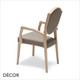 Blason Stackable Dining Chair with Armrests in Designer Fabrics & Classic Eco Leathers - Made for You - Décor for Business