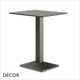A1 Quadra Square Dining Table Base - In Powder-Coated Steel in Designer Neutral Tones - Décor for Business
