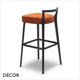 1A1 Metro Bar Stool with an Upholstered Box Seat in Designer Fabrics & Eco Leathers, Bar & Counter Heights - Made for You - Décor for Home & Business