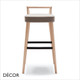 1A1 Metro Bar Stool with an Upholstered Box Seat in Designer Fabrics & Eco Leathers, Bar & Counter Heights - Made for You - Décor for Home & Business
