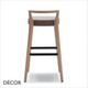 1A1 Metro Bar Stool with an Upholstered Box Seat in Designer Fabrics & Eco Leathers, Bar & Counter Heights - Made for You - Décor for Home & Business